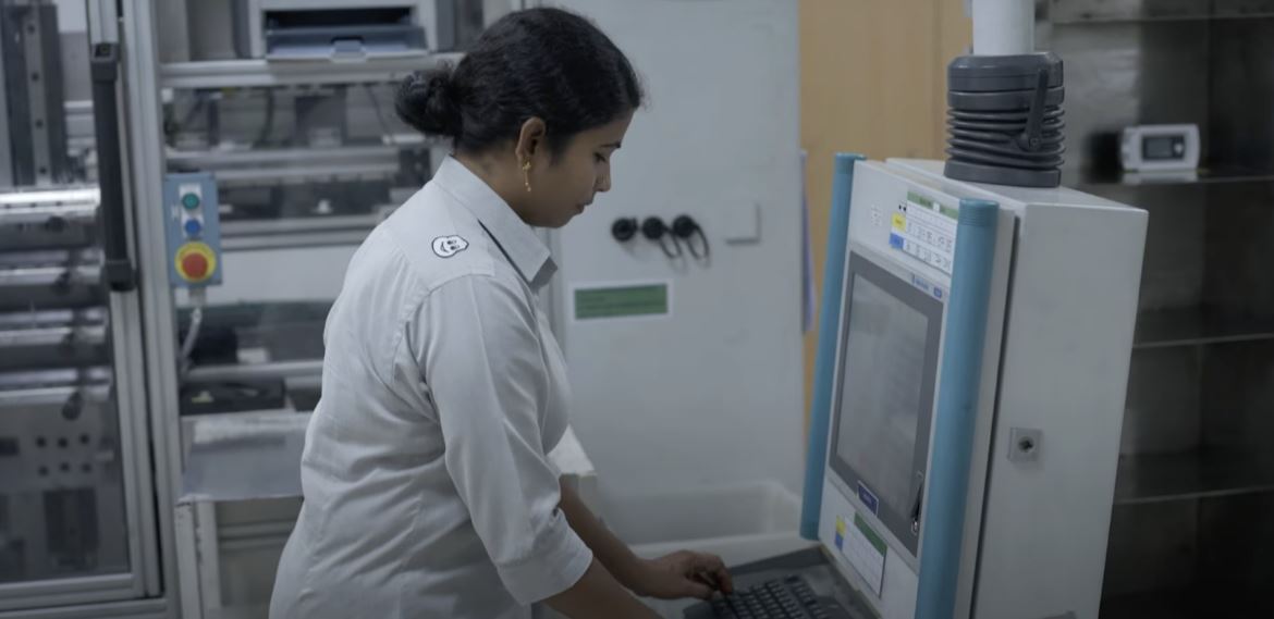Sarasu Dharumanm, a lab technician for Michelin in Chennai, India, said earning a living wage allows her children to attend a better school than she did.