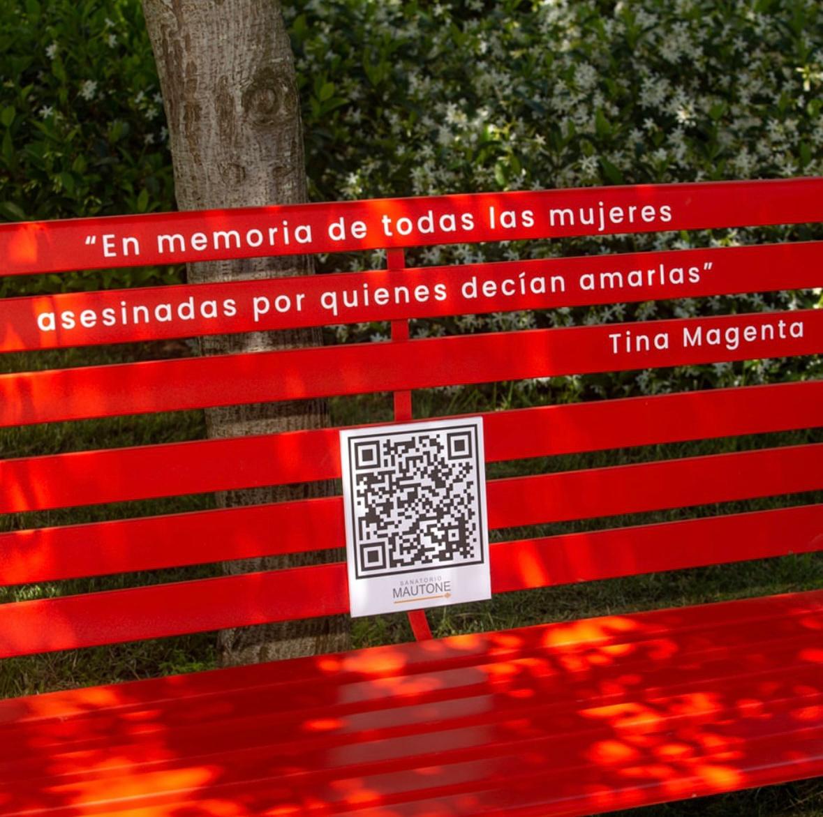 Semm Mautone red bench