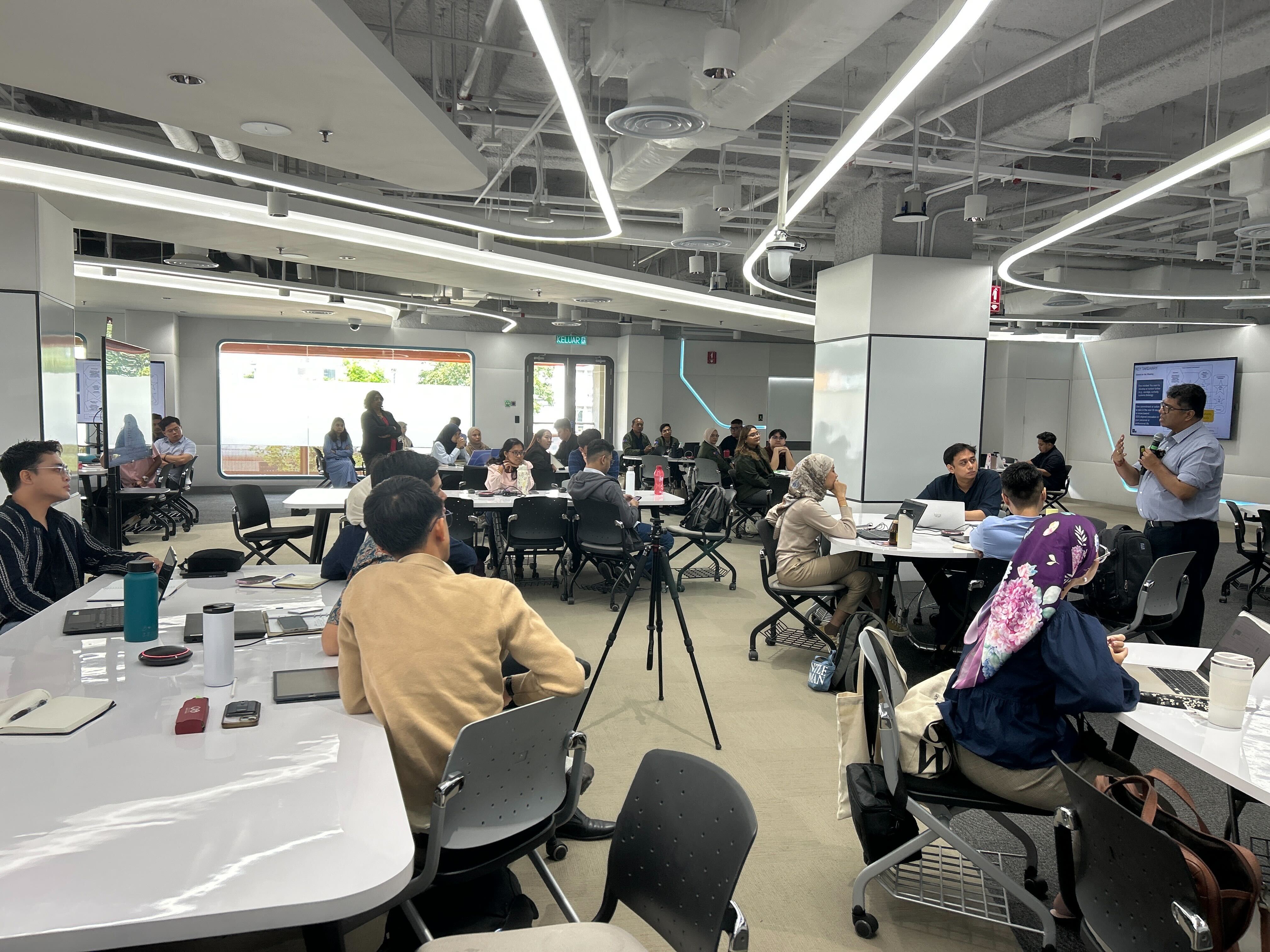 People meeting in a room