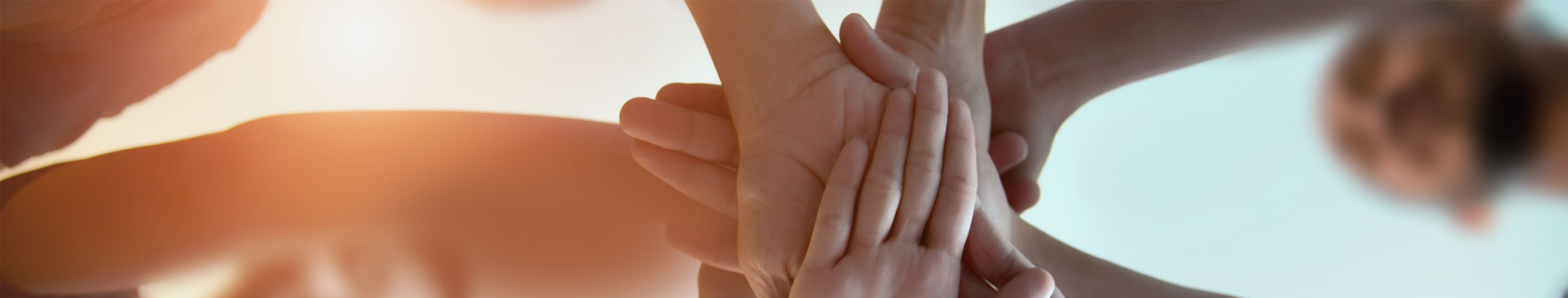 People holding their hands
