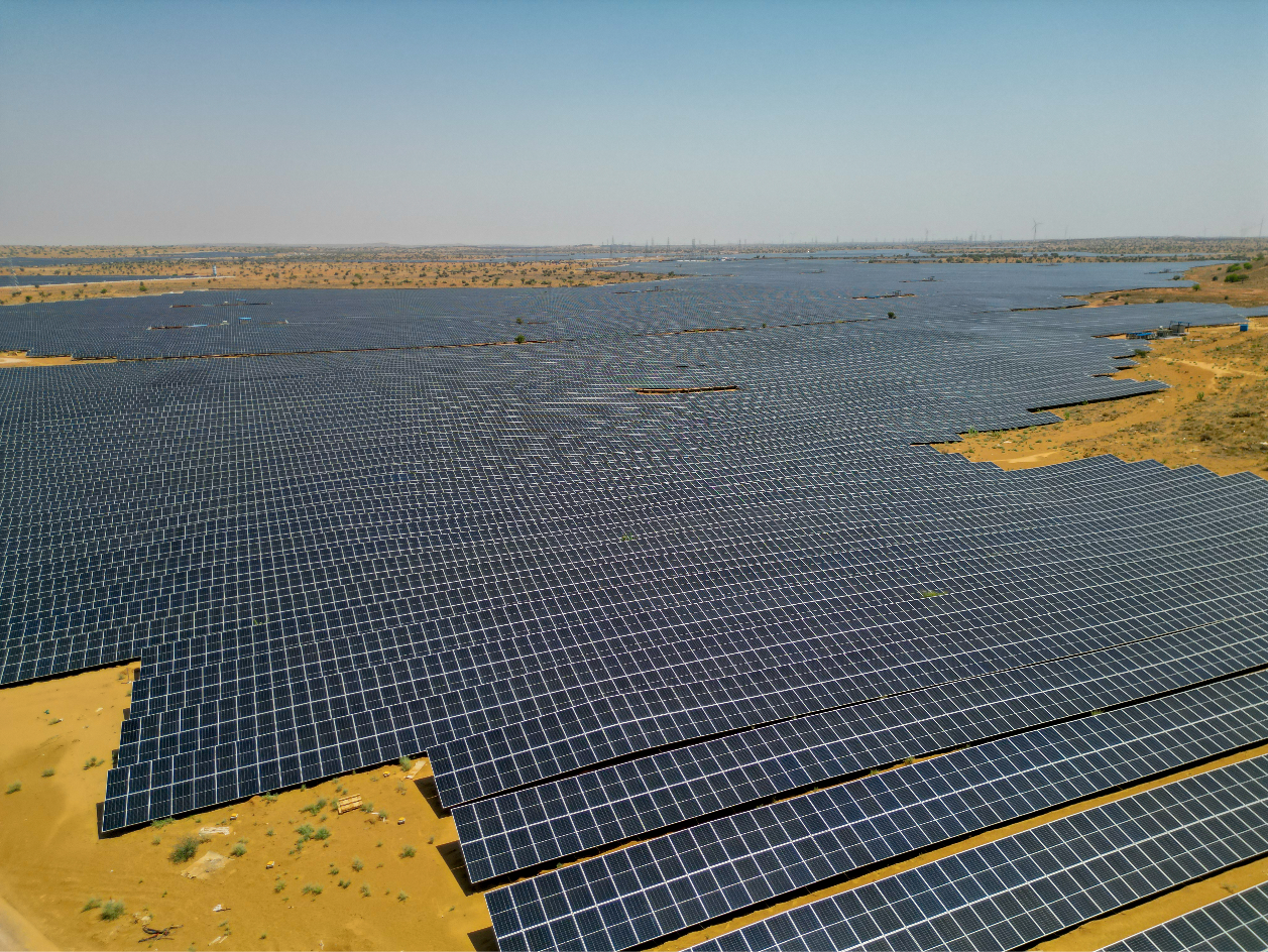 Field of solar panels