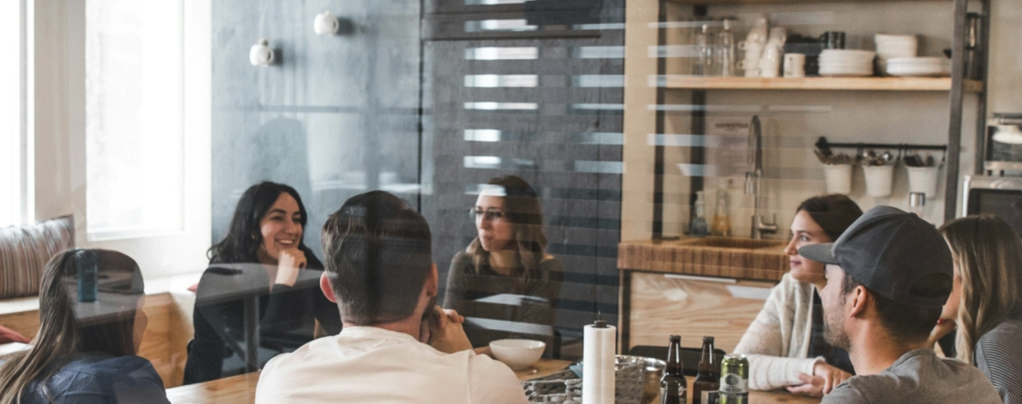 People talking in a meeting room