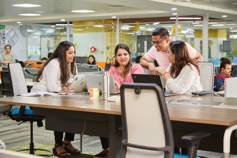 People in a meeting at the office
