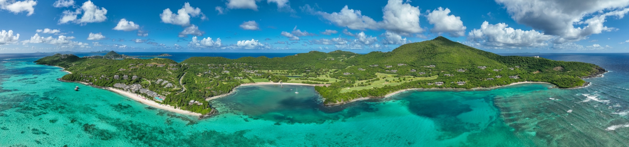 Landscape of Canouan Island