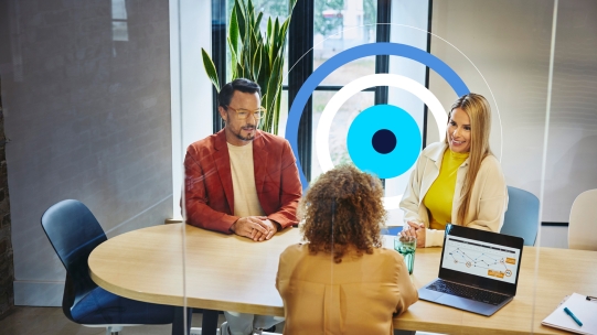 people in a meeting at the office