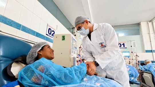 Doctor and pacient at hospital